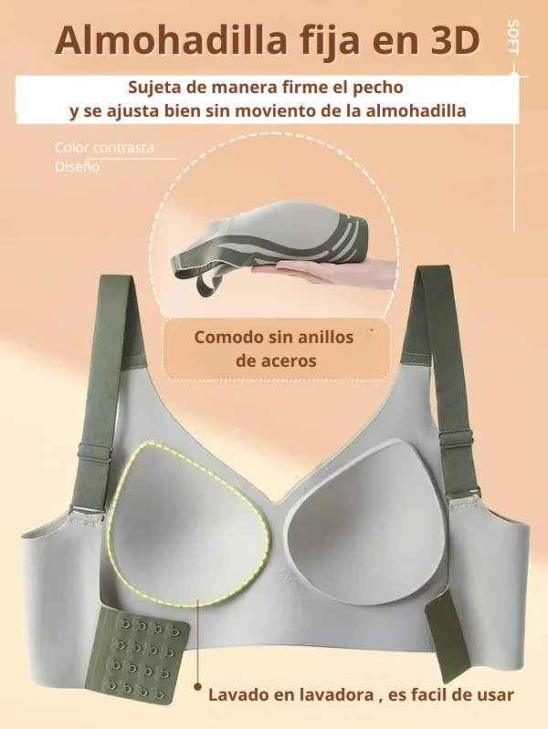 Sujetador Push-Up sin Aros | Realce Natural y Comodidad